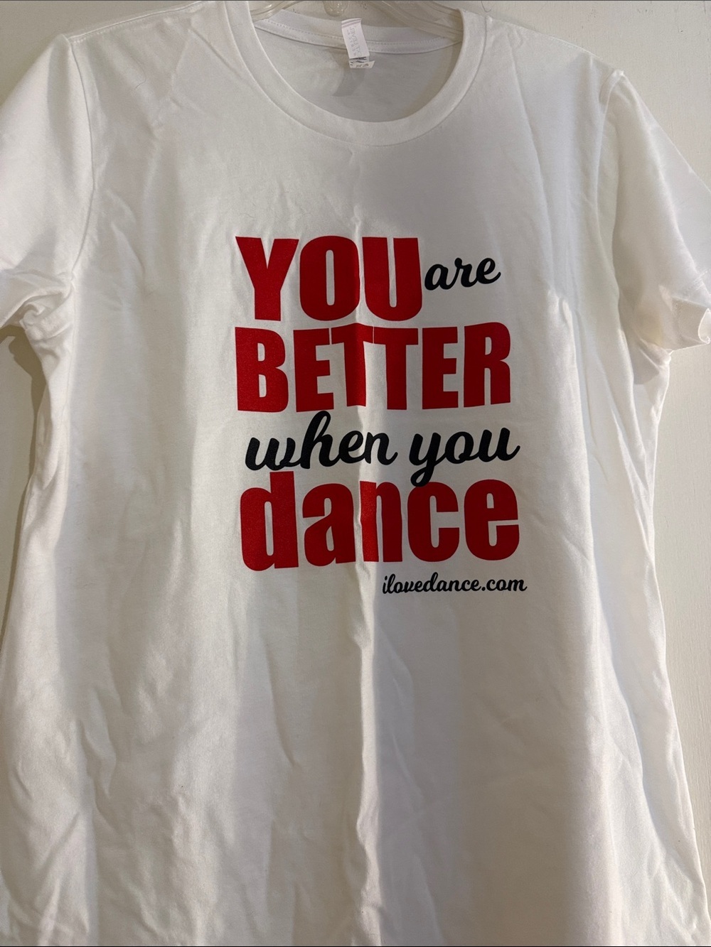 White Graphic Tee "You Are Better When You Dance"